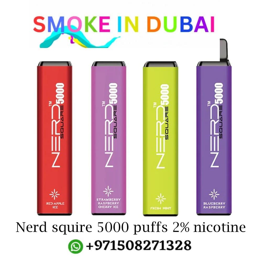 Nerd squire 5000 puffs 2% nicotine vape in dubai uae - View 4 - Buy in Dubai