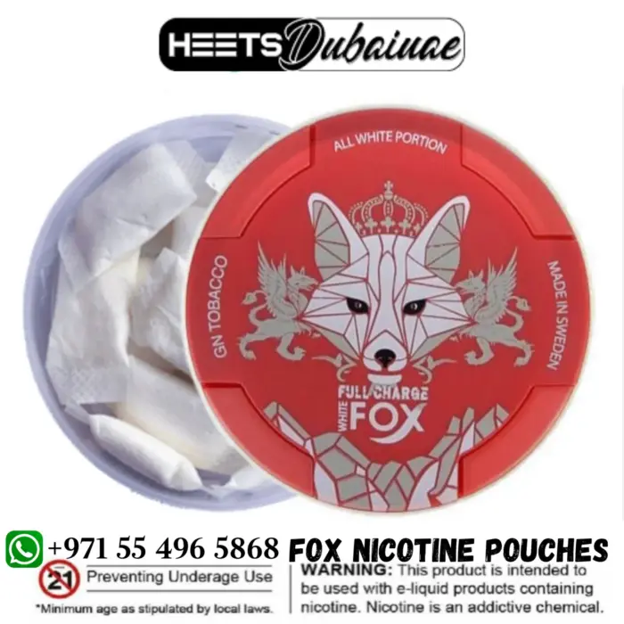 white fox nicotine pouches gn tobacco 18mg