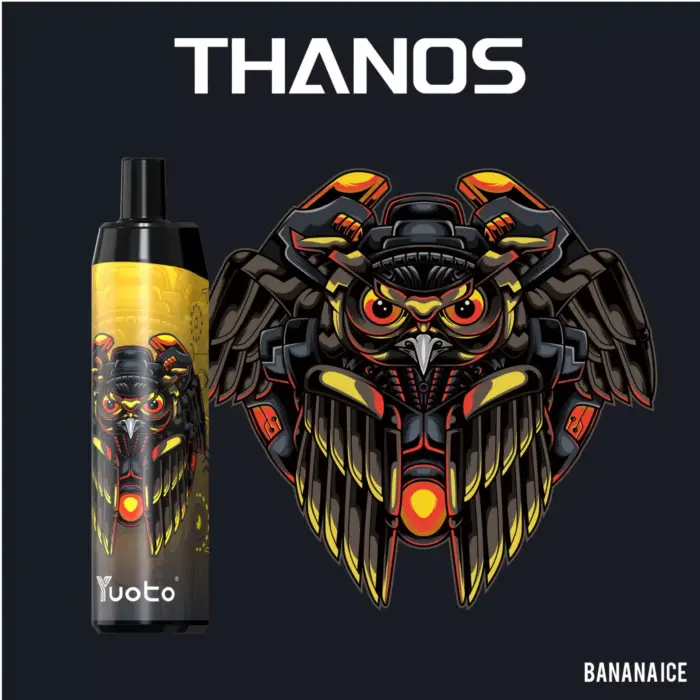 new yuoto thanos disposable vape 5000 puffs banana ice