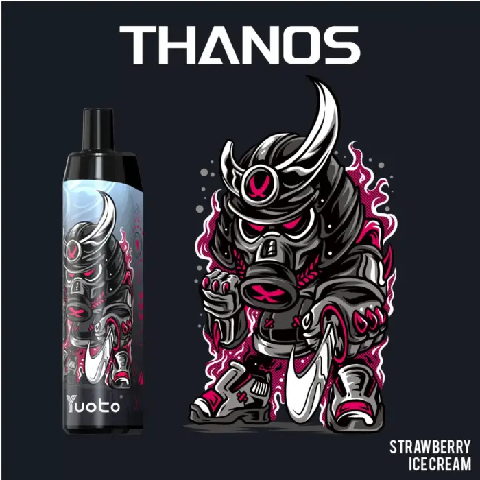 new yuoto thanos disposable vape 5000 puffs banana ice