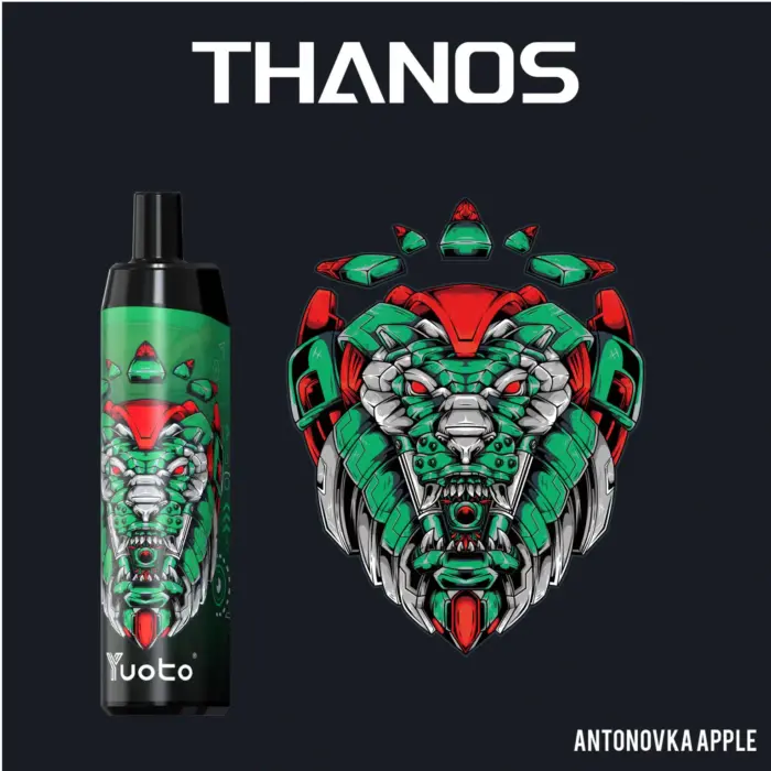 new yuoto thanos disposable vape 5000 puffs banana ice