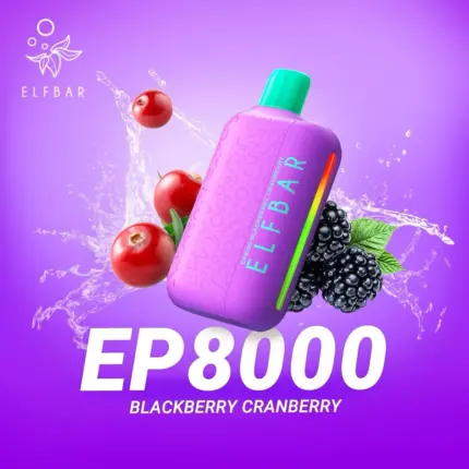 ELF Bar EP8000 Puffs Vape Blackberry Cranberry