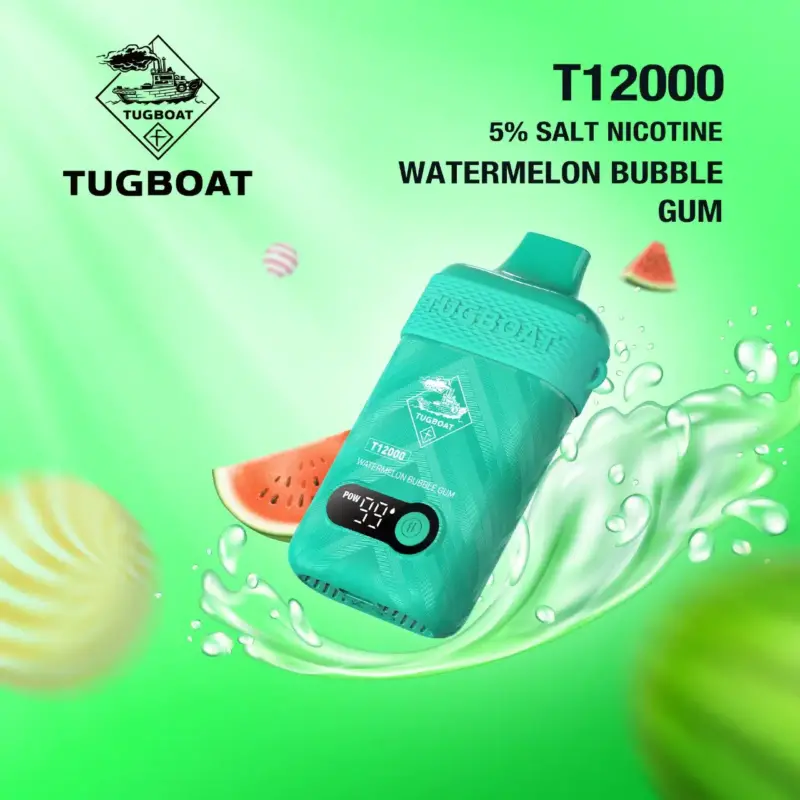 tugboat t12000 disposable vape 5% nicotine