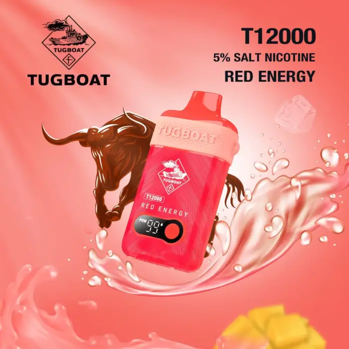 tugboat t12000 disposable vape 5% nicotine