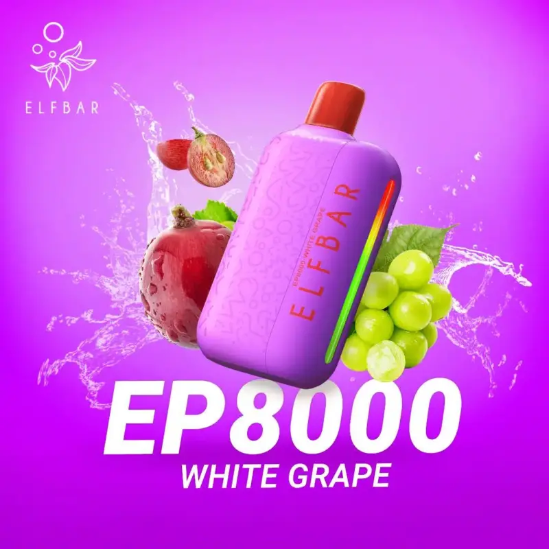 ELF Bar EP8000 Puffs Vape White Grape