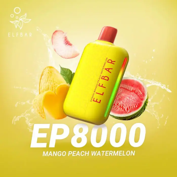 elf bar ep8000 puffs vape mango peach watermelon