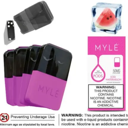 MYLE V4 Iced Watermelon Magnetic PODS 50mg