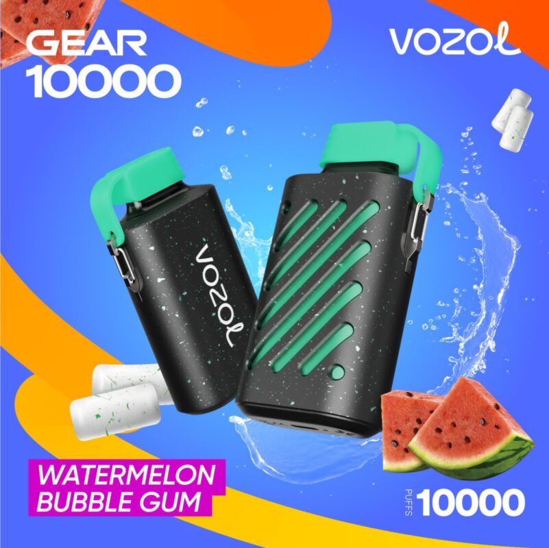 vozol gear 10000 puffs watermelon bubblegum