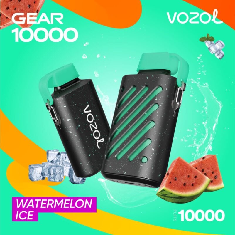 vozol gear 10000 disposable vape watermelon ice large