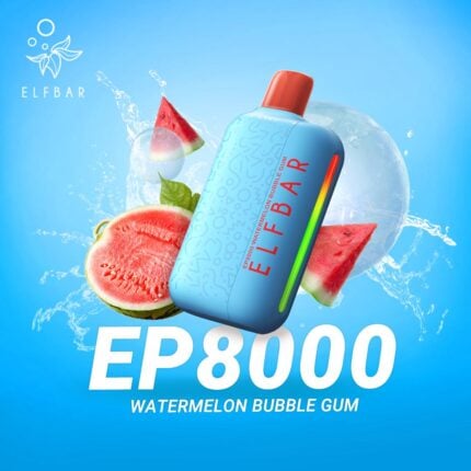 ELF Bar EP8000 Puffs Vape Watermelon Bubble Gum