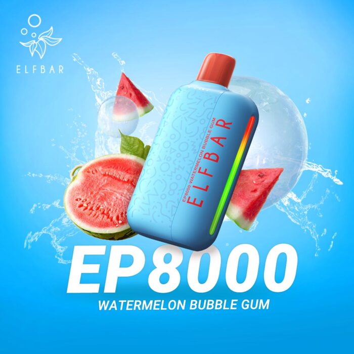 elf bar ep8000 puffs vape watermelon bubble gum