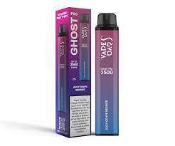 zero nicotine vape bar ghost pro 3500 puffs juicy grape berries