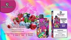 hyperjoy 10000 puffs tripple berry