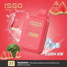 isgo bar 10000 puffs disposable vape lush ice