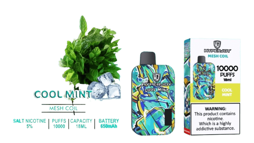 hyperjoy 10000 puffs cool mint