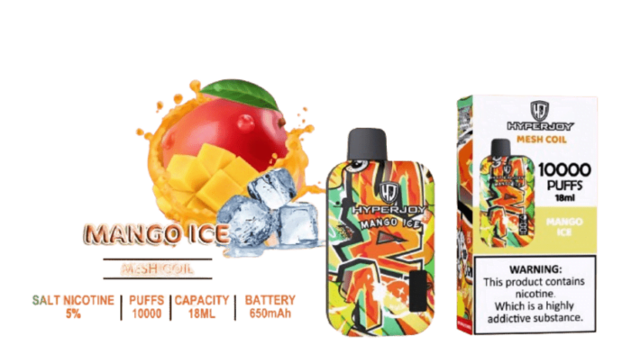 hyperjoy 10000 puffs mango ice