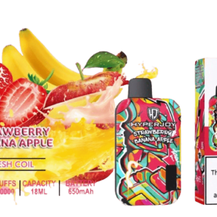 Hyperjoy 10000 Puffs Strawberry Banana Apple