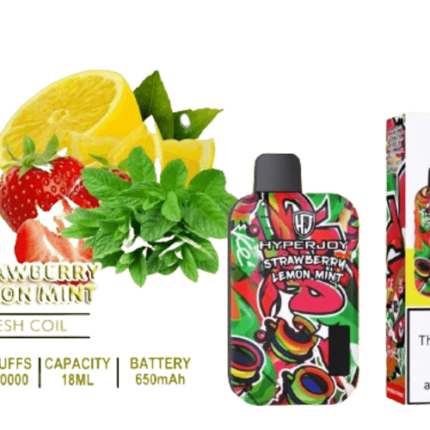 Hyperjoy 10000 Puffs Strawberry Lemon Mint