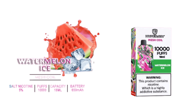 hyperjoy 10000 puffs watermelon ice