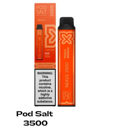 Pod Salt Nexus 3500 Puffs Vape Peach Mango