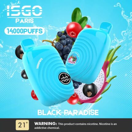 ISGO Paris 14000 Puffs Vape Black Paradise