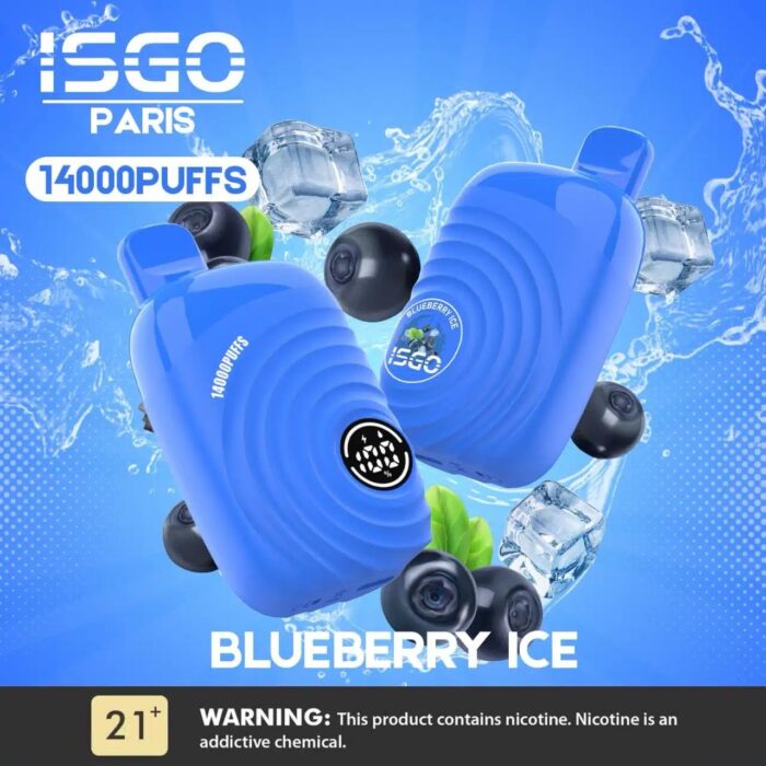 isgo paris 14000 puffs vape blueberry ice