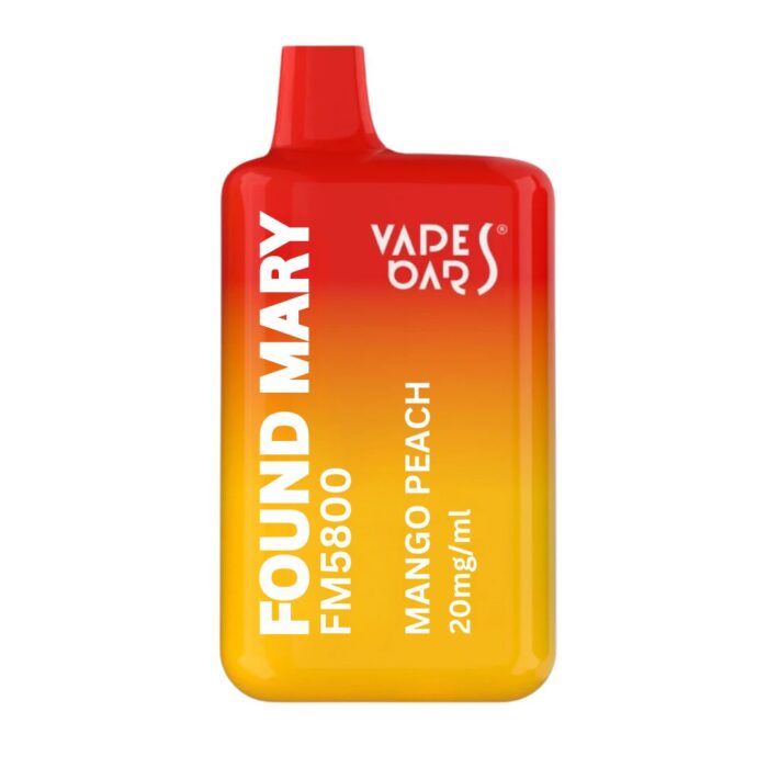 vape bar found mary fm5800 20mg vape mango peach