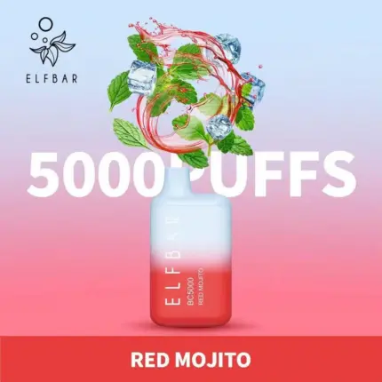 New Elf Bar Disposable Vape BC5000 Puffs Red Mojito