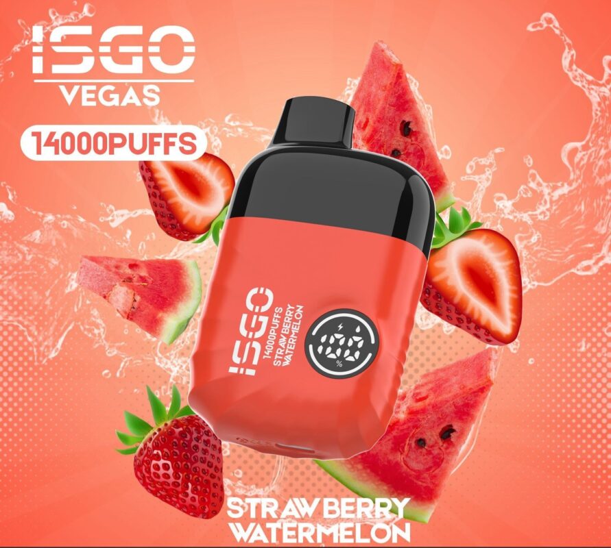 isgo vegas 14000 puffs vape strawberry watermelon