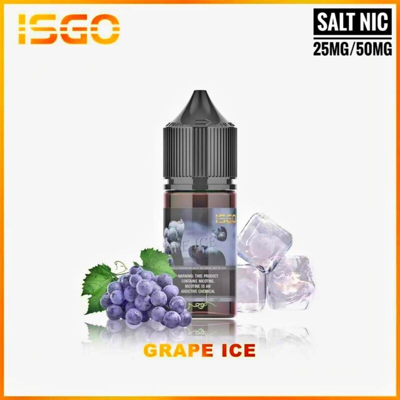 isgo liquid 30ml 25/50mg grape ice