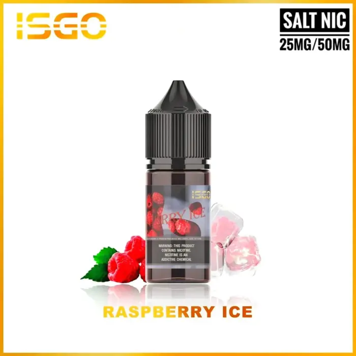 isgo liquid 30ml 25/50mg raspberry ice