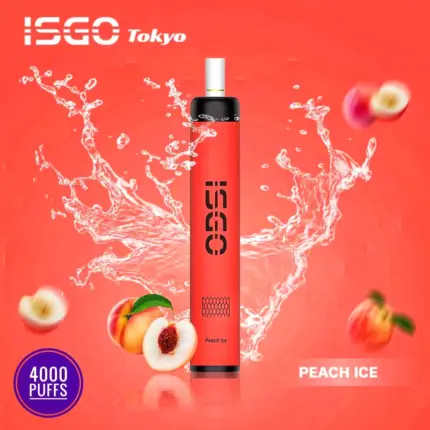 New ISGO Tokyo 4000 Puffs Peach ice