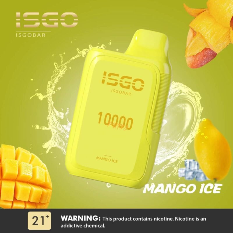 isgo bar 10000 puffs vape mango ice