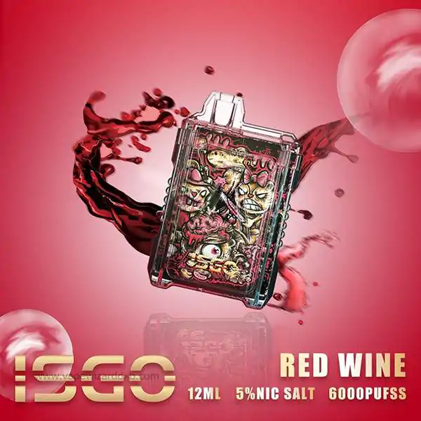 isgo vape 6000 puffs red wine