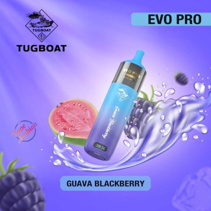 tugboat evo pro 15000 puffs guava blackberry