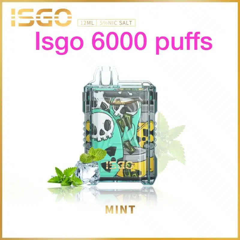 isgo vape 6000 puffs in mint