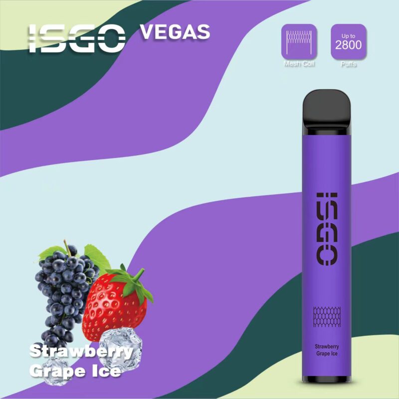 new isgo vegas vape 2800 puffs grape ice