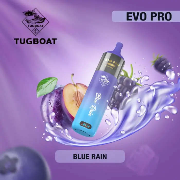 tugboat evo pro 15000 puffs blue rain