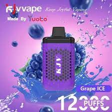 yuoto kjv 12000 puffs vape grape ice