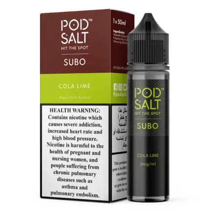 Pod Salt SUBO 3mg/50ml Eliquid Cola Lime