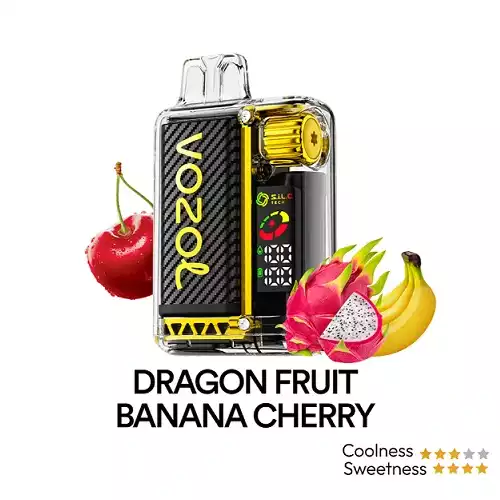 vozol vista 20000 puffs dragon fruit banana cherry