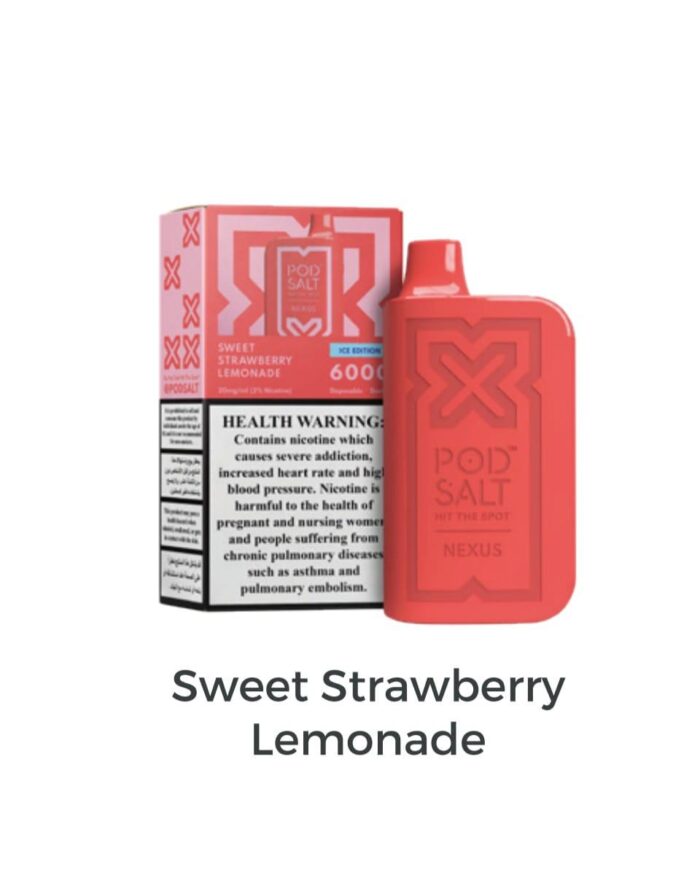 nexus 6000 puffs sweet strawberry lemonade