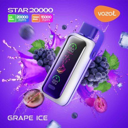 Vozol Star 20000 Puffs Grape Ice