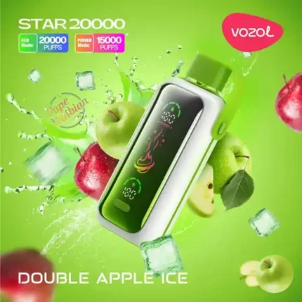 Vozol Star 20000 Puffs Double Apple Ice