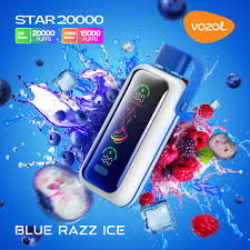 vozol star 20000 puffs blue razz ice