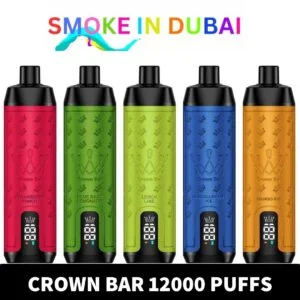 CROWN BAR AL FAKHER 12000 PUFFS 0.5MG Integrated Hookah Sound Wave Disposable Vape in Dubai