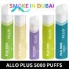 smokeindubai Allo Plus Disposable 5000Puffs 50mg Rechargeable Vape in Dubai UAE – 600mAh – 12ml 1