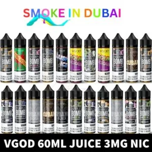 smokeindubai BEST Vgod 60ml E Liquid 0mg 3mg 6mg E Juice Vape Juice Vgod Cigar Juice Vgod Lush Juice Vgod Bomb Juice Vgod Iced Juiced in Dubai UAE