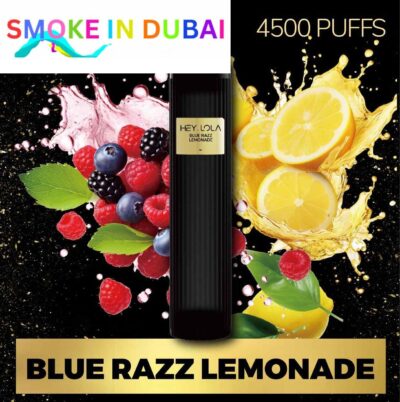 smokeindubai BLUE RAZZ LEMONADE Buy HEY LOLA 4500 Puffs Disposable 10ml 20mg Rechargeable Vape in Abu Dhabi UAE HEY LOLA Disposable Buy in Dubai 1.2 ohm Near Me