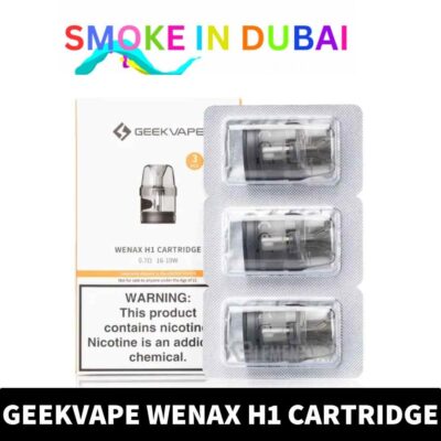 smokeindubai Buy Geekvape Wenax H1 Replacement Pods in UAE GEEKVAPE Wenax H1 Pods in Dubai GEEKVAPE Wenax H1 Pod Cartridge Shop Near me
